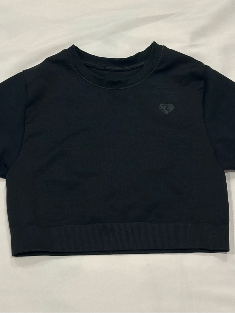 Women’s Best Black Cropped Crewneck Top